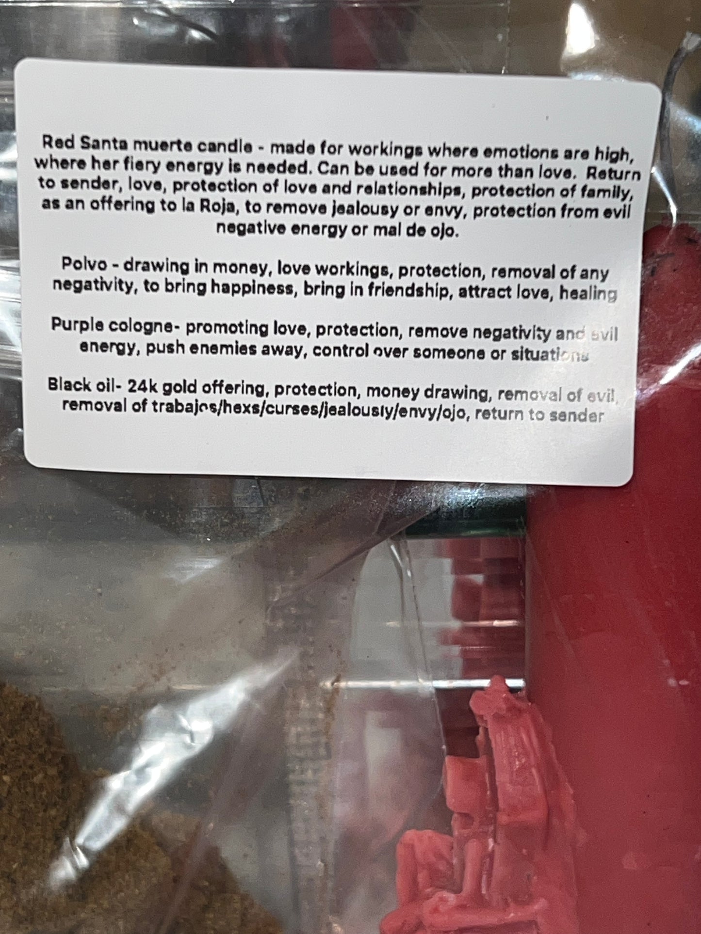 6in santa muerte bundle la Roja